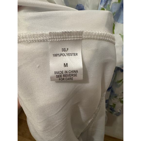 Kori America Bloomie Baby Tiered Dress in Ivory/Blue - Picture 9 of 9